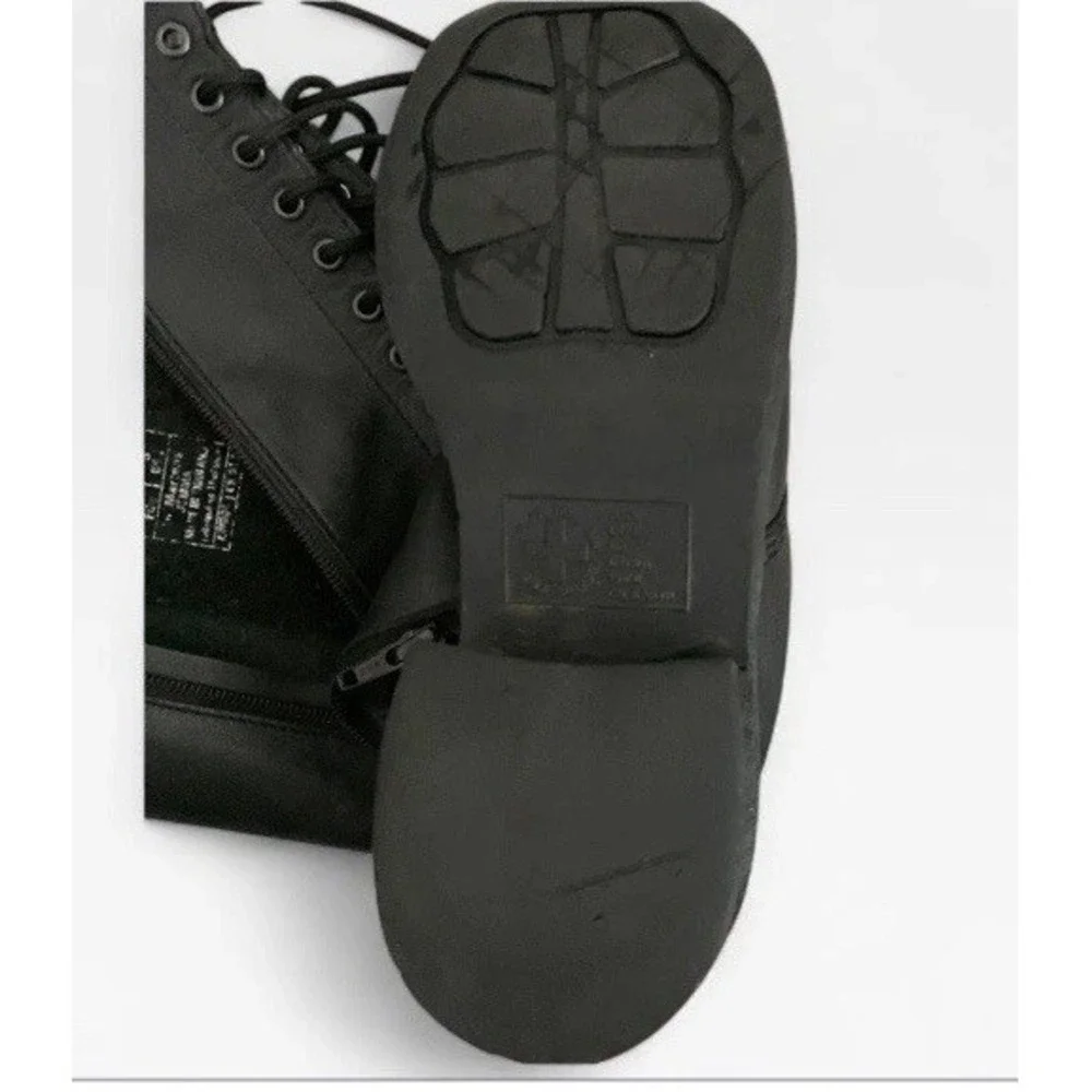 Dr Martens 1b60 Bex Pisa 20 Eye Black Knee High Boots *BROKEN ZIPPER* 8